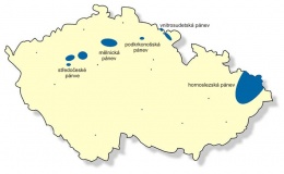 Obr. 2 Mapa ložisek černého uhlí
